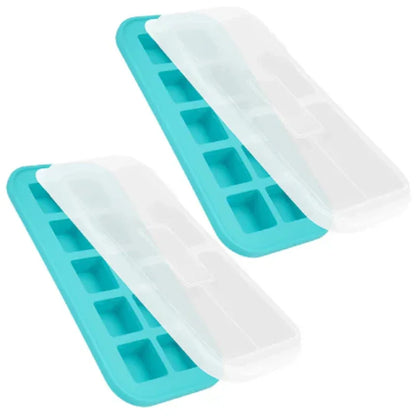 Silicone Freezer Tray Set with Lids