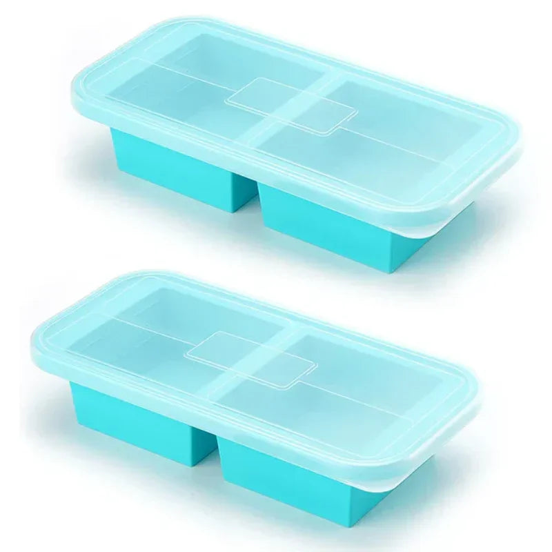 Silicone Freezer Tray Set with Lids