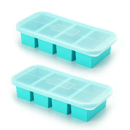 Silicone Freezer Tray Set with Lids