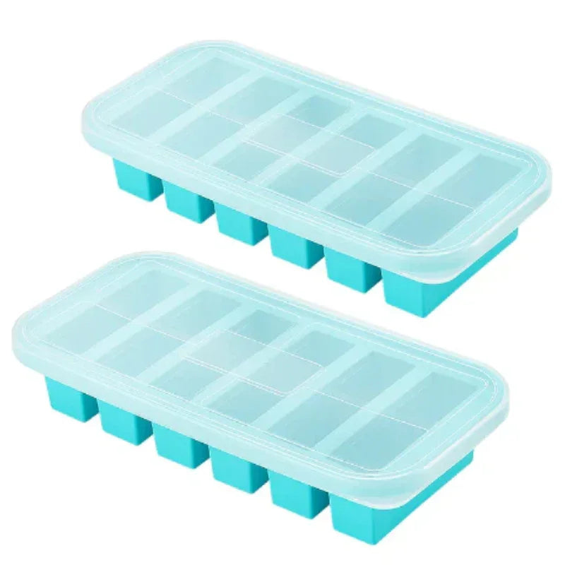 Silicone Freezer Tray Set with Lids
