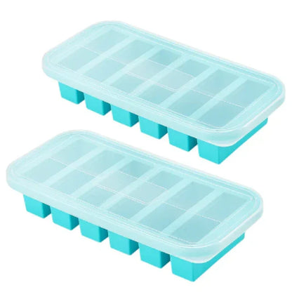 Silicone Freezer Tray Set with Lids