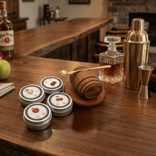 Barrel Cocktail Smoker Kit — 4 Wood Chip Flavors Gift Set