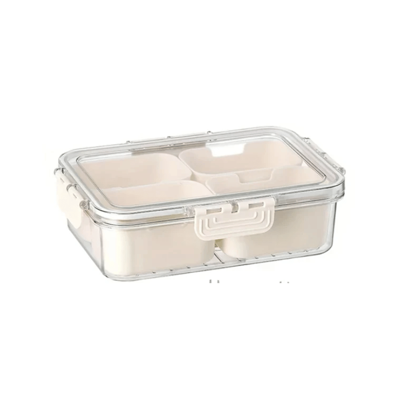 Fridge Food Storage Box with Compartments