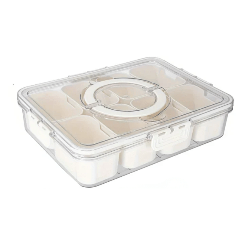 Fridge Food Storage Box with Compartments
