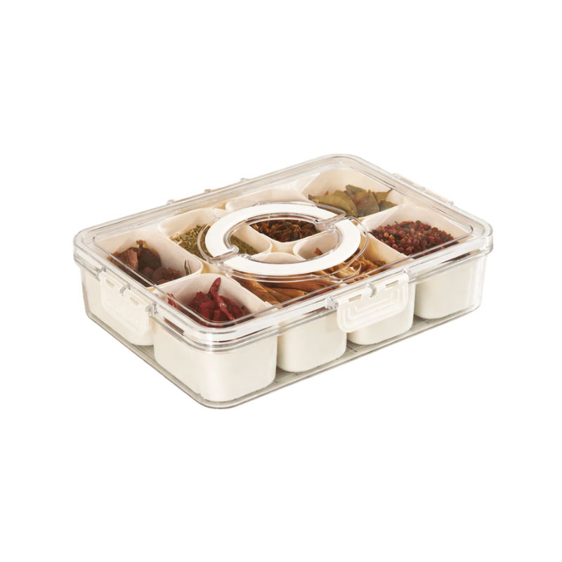 Fridge Food Storage Box with Compartments
