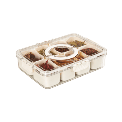 Fridge Food Storage Box with Compartments
