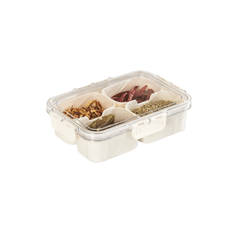 Fridge Food Storage Box with Compartments