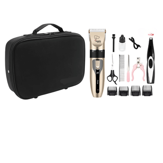 Dog Grooming Kit with Bag – USB Clipper, Nail Cutter & Trimmer