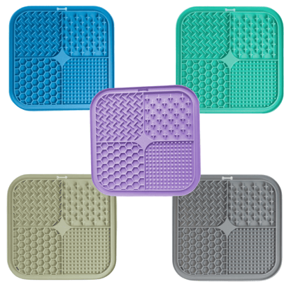 Dog Lick Mat Slow Feeder – Silicone Suction Cup, 3 Styles