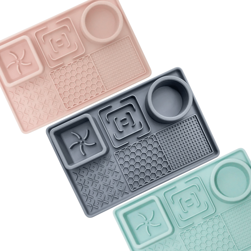 Dog Lick Mat Slow Feeder – Silicone Suction Cup, 3 Styles