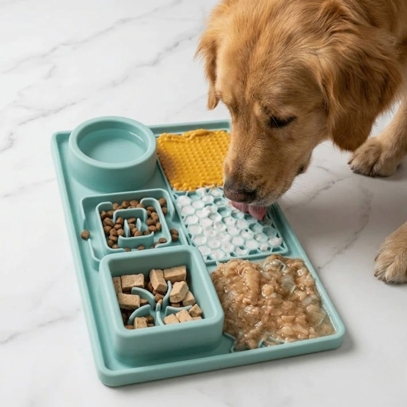 Dog Lick Mat Slow Feeder – Silicone Suction Cup, 3 Styles