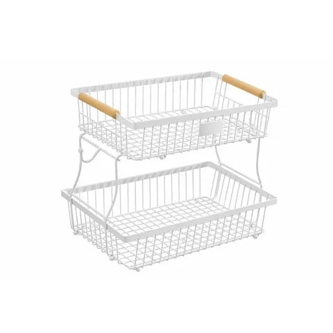 2-Tier Fruit Basket for Kitchen Counter