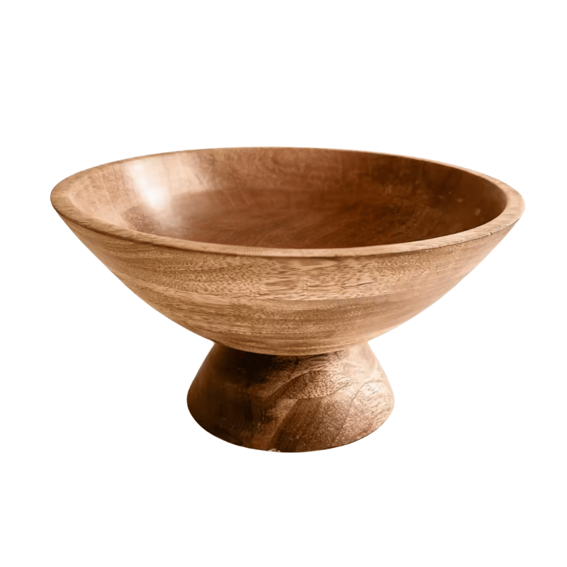 Wooden Fruit Bowl for Kitchen Countertop