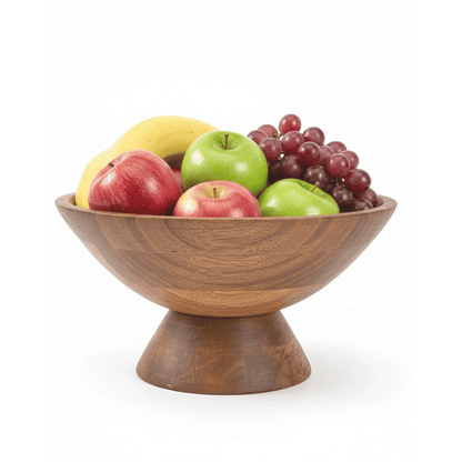 Wooden Fruit Bowl for Kitchen Countertop