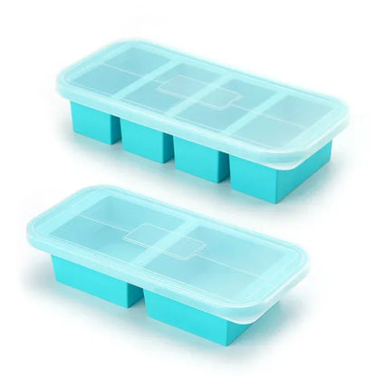 Silicone Freezer Tray Set with Lids