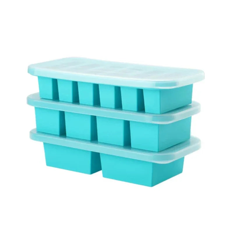 Silicone Freezer Tray Set with Lids