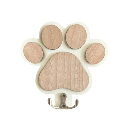 Paw Print Dog Leash Holder Wall Hook