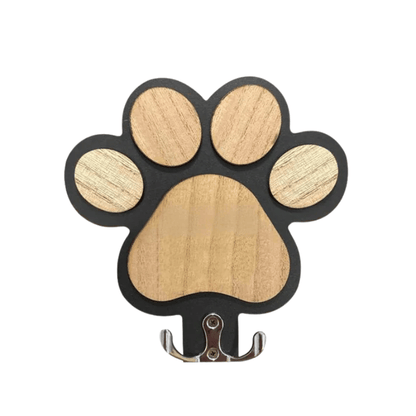 Paw Print Dog Leash Holder Wall Hook1