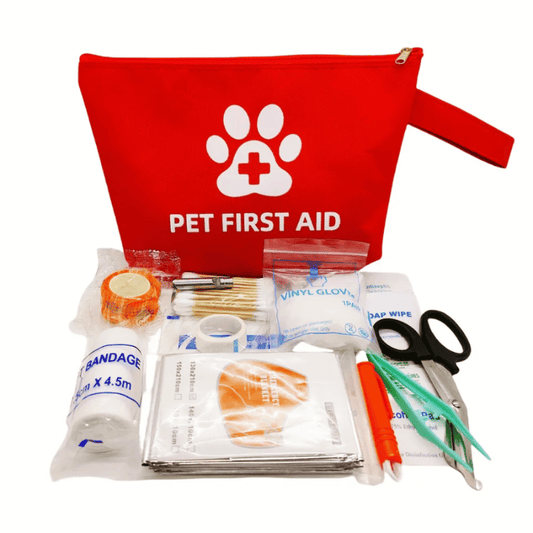 Pet First Aid Kit Organizer – 58pc Emergency Pouch