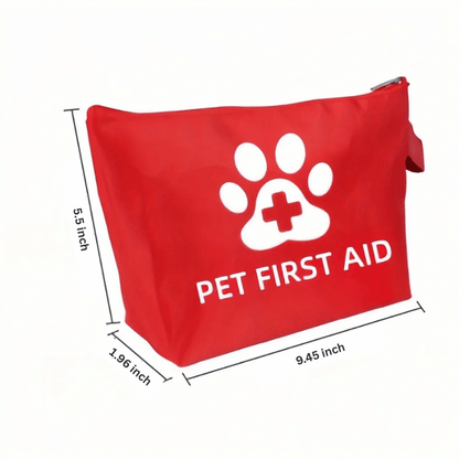 Pet First Aid Kit Organizer – 58pc Emergency Pouch