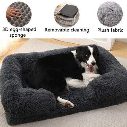Plush Square Pet Bed