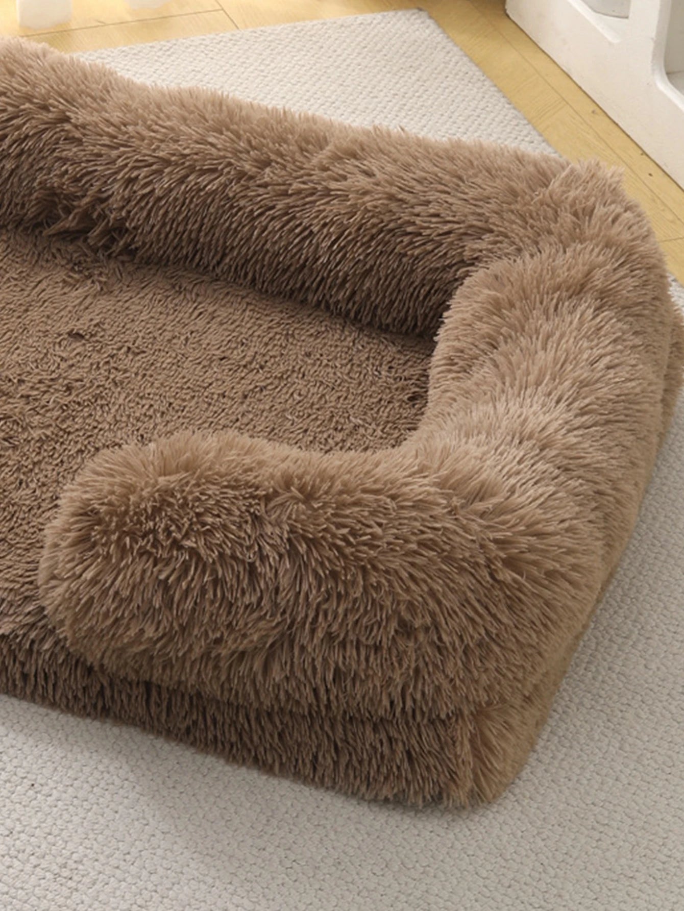 Plush Square Pet Bed