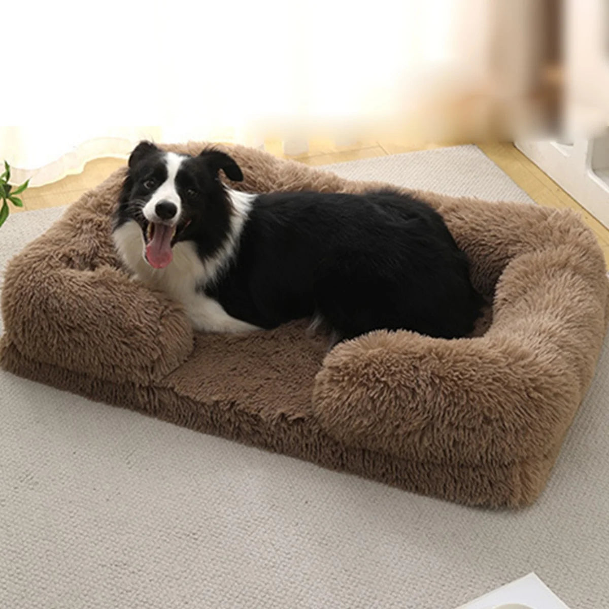 Plush Square Pet Bed