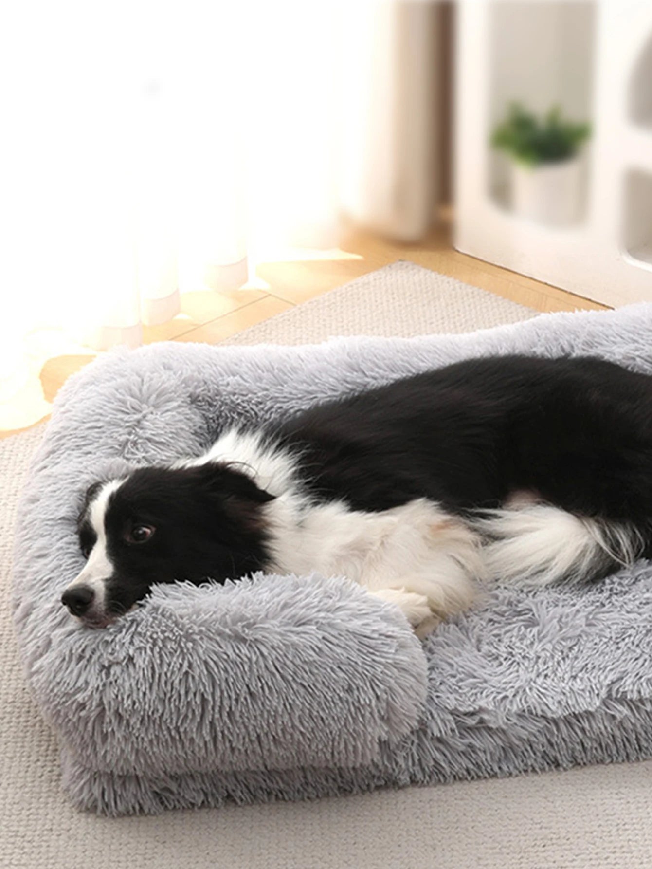 Plush Square Pet Bed