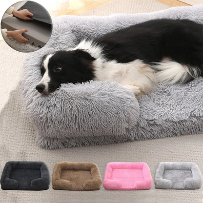 Plush Square Pet Bed