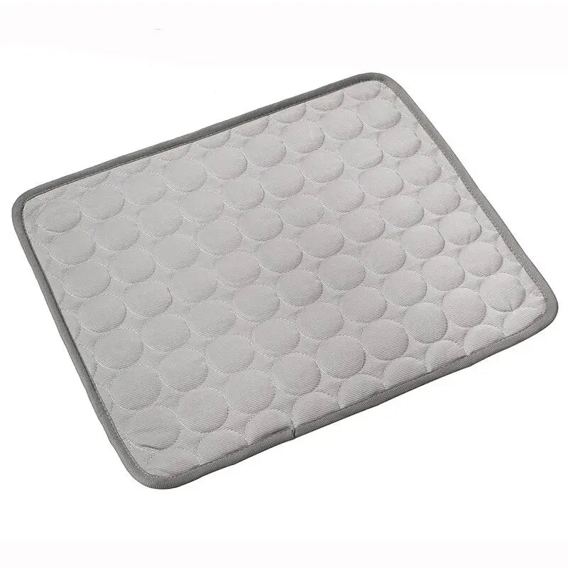 Pet Cooling Mat — Ice Silk Cushion for Cats & Small Dogs (50×40cm)