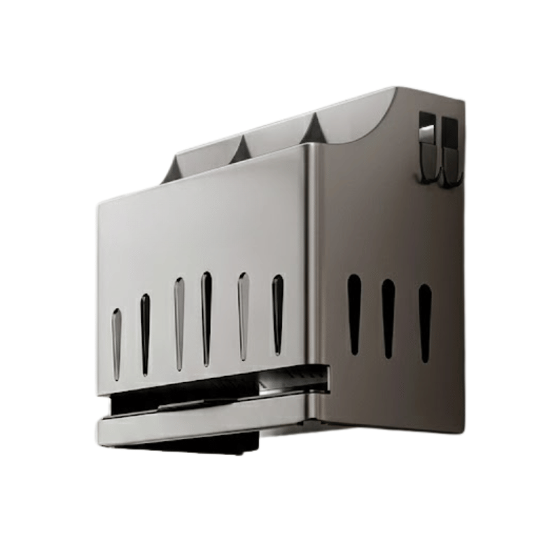 Stainless Steel Utensil Holder with Drain Tray